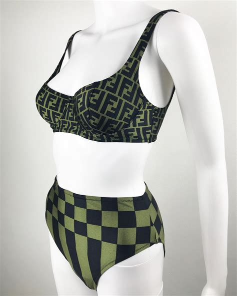 fendi bathing suit sale|fendi high waisted bikini.